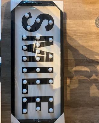 Scritta illuminata “SMILE” IKEA, nuova