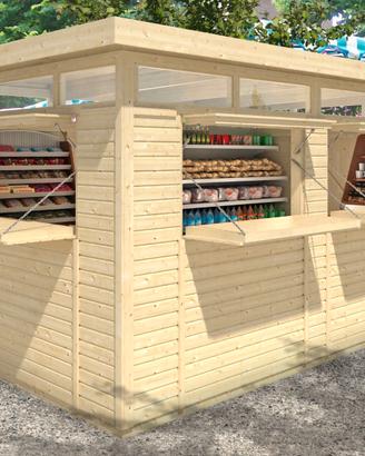 Chiosco in legno 3.94x2.40m