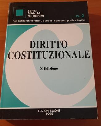 Libro di DIRITTO COSTITUZIONALE ESPLICATO - Simone
