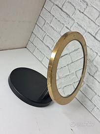 specchio  da tavolo in ottone 