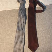 Due cravatte in pura seta