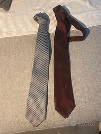 Due cravatte in pura seta