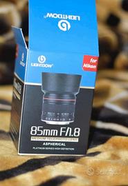 Obiettivo F per Nikon – 85mm f1.8 Manuale Obiettiv