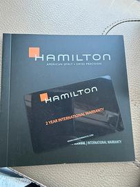 Scatola orologio hamilton nuova oroginale