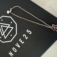 Braccialetto e charm lettera B in argento