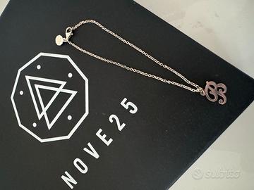 Braccialetto e charm lettera B in argento