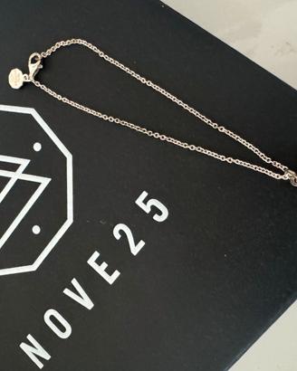 Braccialetto e charm lettera B in argento