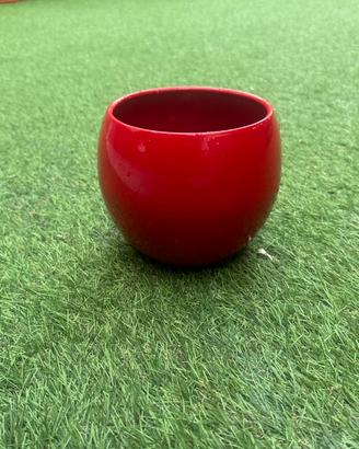 Vaso 14cmx14cm da interno/esterno rosso