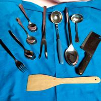 Posate per preparazione cibi e x servizi in tavola