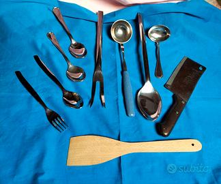 Posate per preparazione cibi e x servizi in tavola