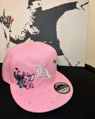Cappello rosa stich personalizzato
