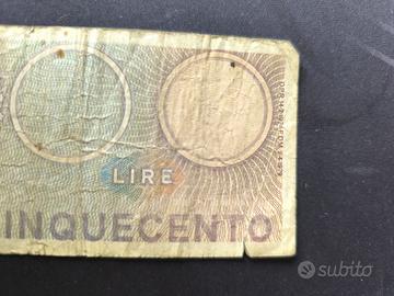 500 lire di carta 14/2/1974-2/4/1979