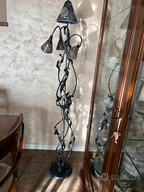 Piantana ferro e vetro mosaico