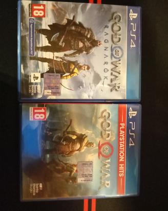 God of war e God of war ragnarok per PS 4