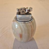 Accendino da tavolo ovale in alabastro 