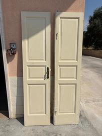 Porte bianche con bugna