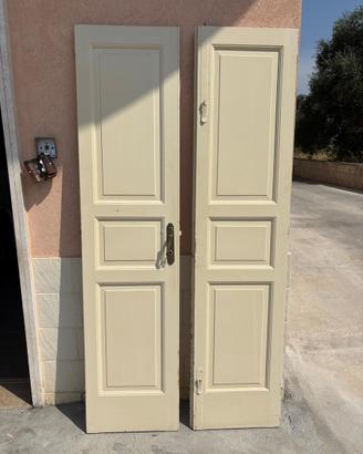 Porte bianche con bugna