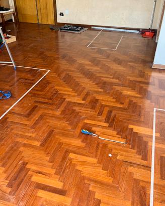 Parquet teak massello