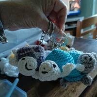 portachiavi in morbido cotone amigurumi 