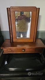 specchio girevole da mobile con cassetto 