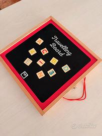 Gioco lettere magnetiche e lavagna