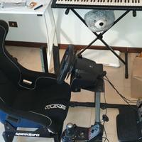 Postazione artigianale Simracing con sedile Sparco