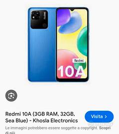 redmi10A con scatola come nuovo 