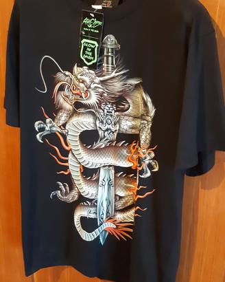 Maglietta T-shirt con stampa Gotica