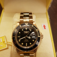 Orologio automatico Invicta nuovo acciaio dorato