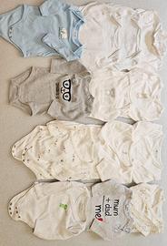 Lotto 21 body manica lunga per neonato