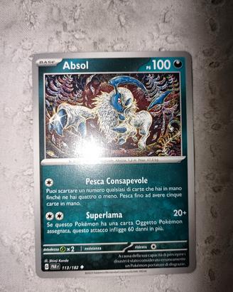 Pokèmon Absol, front e back top, a soli 20,00€