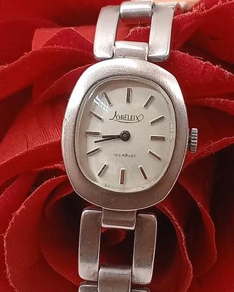 orologio vintag oreleix argento 800 carica manuale