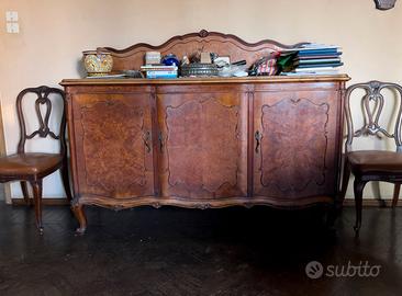 Salotto in stile inglese chippendale