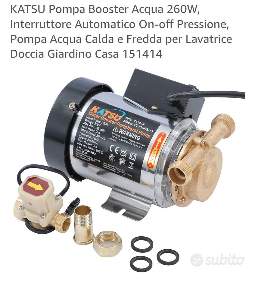KATSU Pompa Booster Acqua 260W, Interruttore Automatico On-off - Foto 7