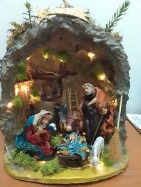 presepe  fatto a mano in terracotta pezzo unico