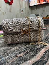 Borsa donna fatta a mano in cordino ricamato