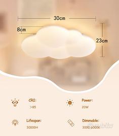 Lampada a forma di Nuvola