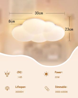 Lampada a forma di Nuvola
