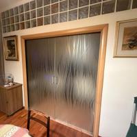 Porta Doppia Scorrevole in Vetro Satinato 200x210