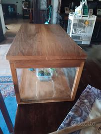 Teca in legno e plexiglass