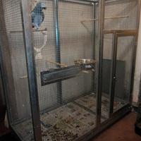 voliera da interno con ruote 