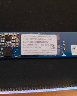 memoria M2 Intel optane hard disk
