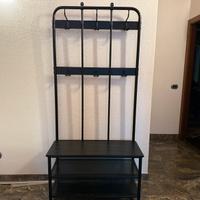 Appendiabiti nero in metallo