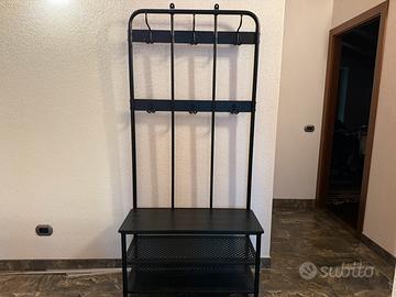 Appendiabiti nero in metallo