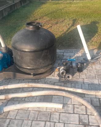 pompa e filtro sabbia piscina 