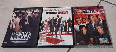 dvd Oceans eleven 11-12-13 trilogia Clooney Pitt