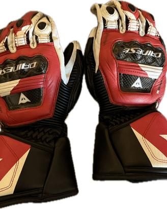 Guanti dainese druid 4 bianco/rosso