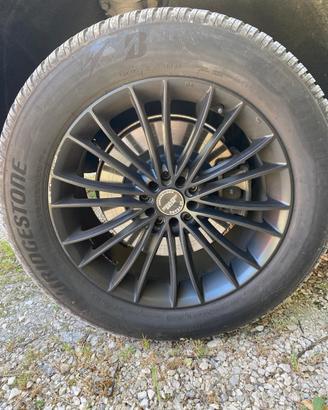 Set Cerchi 18 Audi Q5+Pneumatici Bridgestone+barre