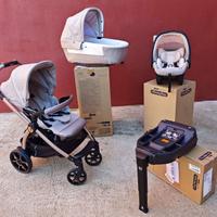 Trio peg perego mon amour + base isofix ovetto