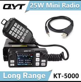 QYT  KT-5000 25 W . Dual Band FM Nuova